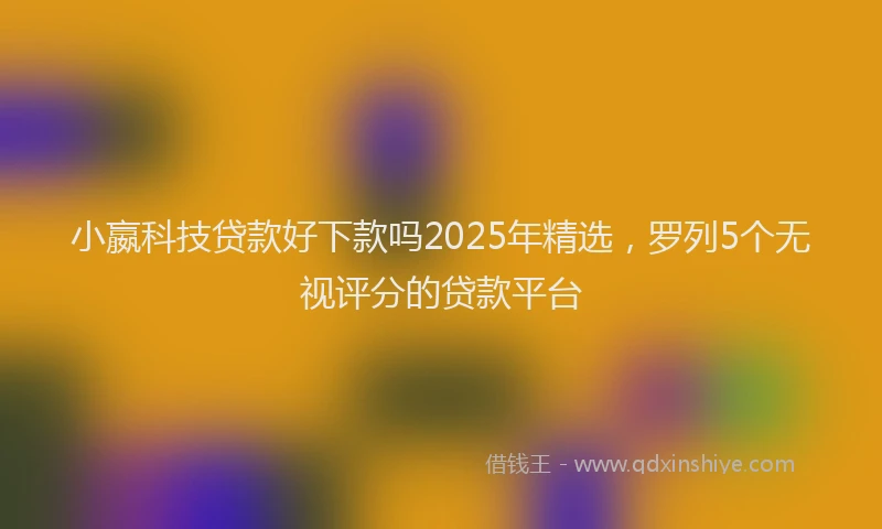 小嬴科技贷款好下款吗2025年精选，罗列5个无视评分的贷款平台