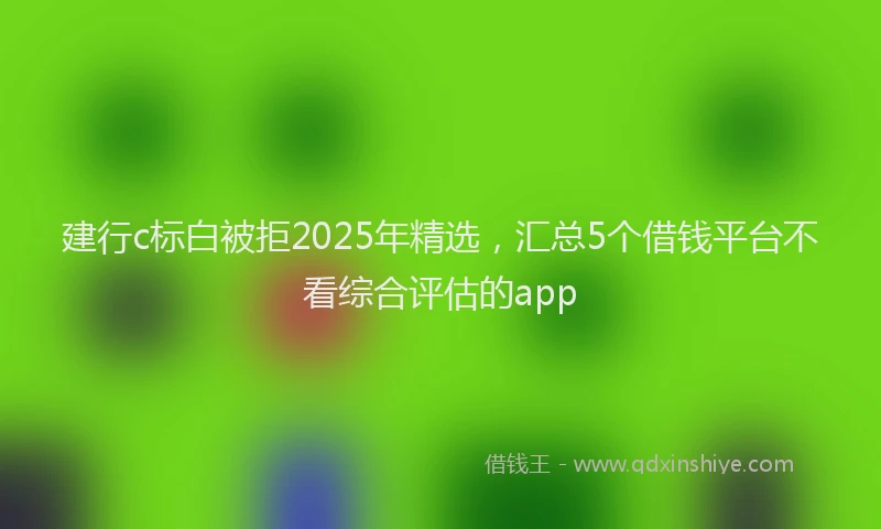 建行c标白被拒2025年精选，汇总5个借钱平台不看综合评估的app