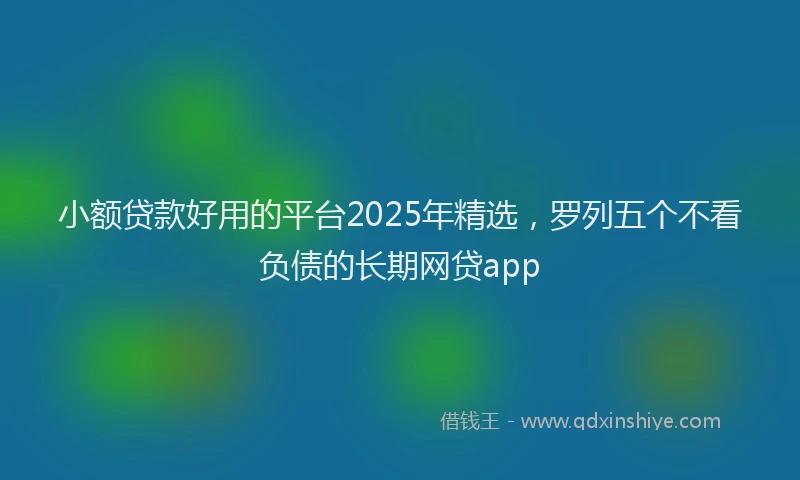小额贷款好用的平台2025年精选，罗列五个不看负债的长期网贷app