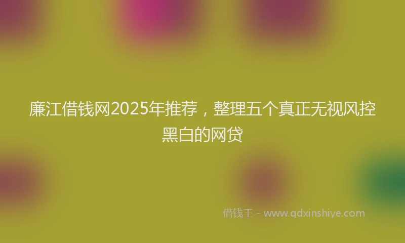 廉江借钱网2025年推荐，整理五个真正无视风控黑白的网贷