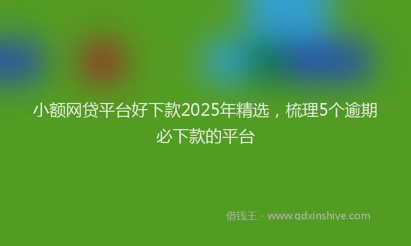 小额网贷平台好下款2025年精选，梳理5个逾期必下款的平台