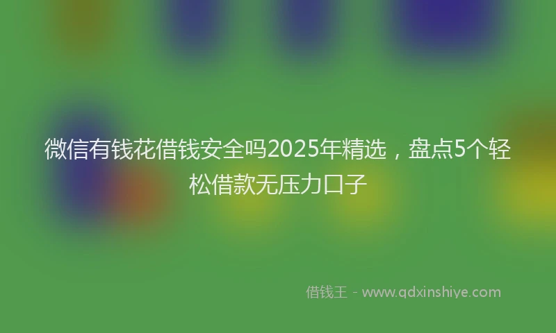 微信有钱花借钱安全吗2025年精选，盘点5个轻松借款无压力口子