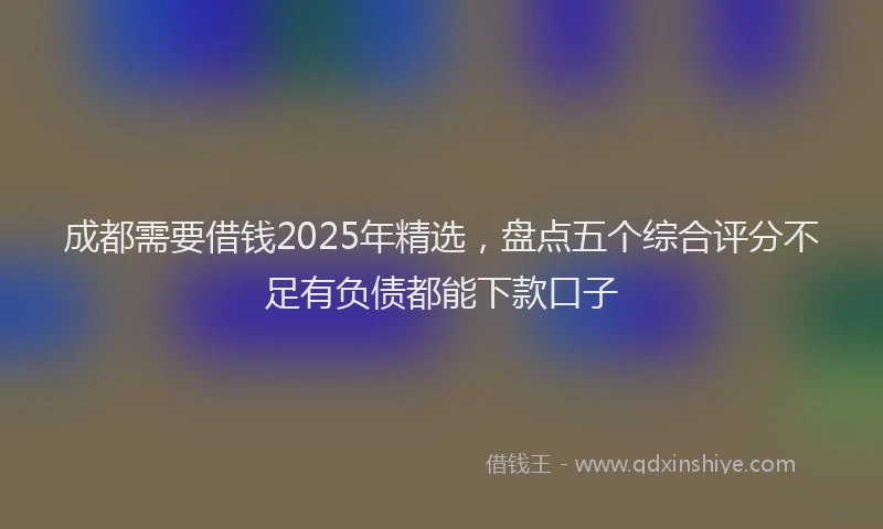 成都需要借钱2025年精选，盘点五个综合评分不足有负债都能下款口子