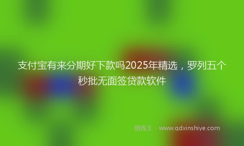 支付宝有来分期好下款吗2025年精选，罗列五个秒批无面签贷款软件