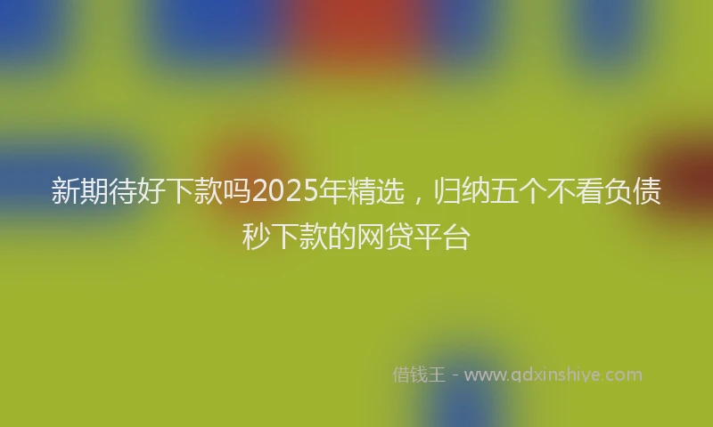 新期待好下款吗2025年精选，归纳五个不看负债秒下款的网贷平台