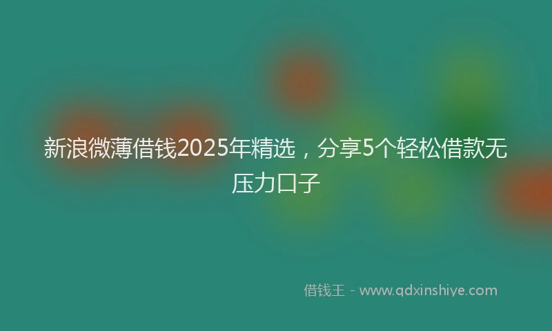 新浪微薄借钱2025年精选，分享5个轻松借款无压力口子