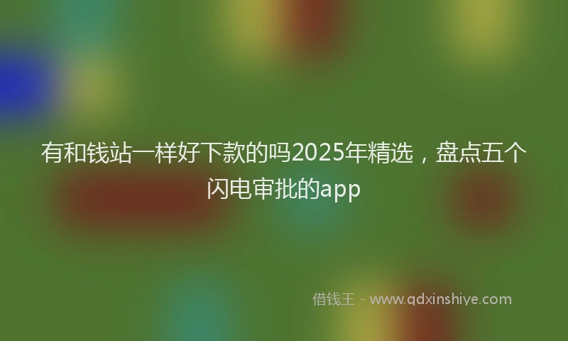 有和钱站一样好下款的吗2025年精选，盘点五个闪电审批的app