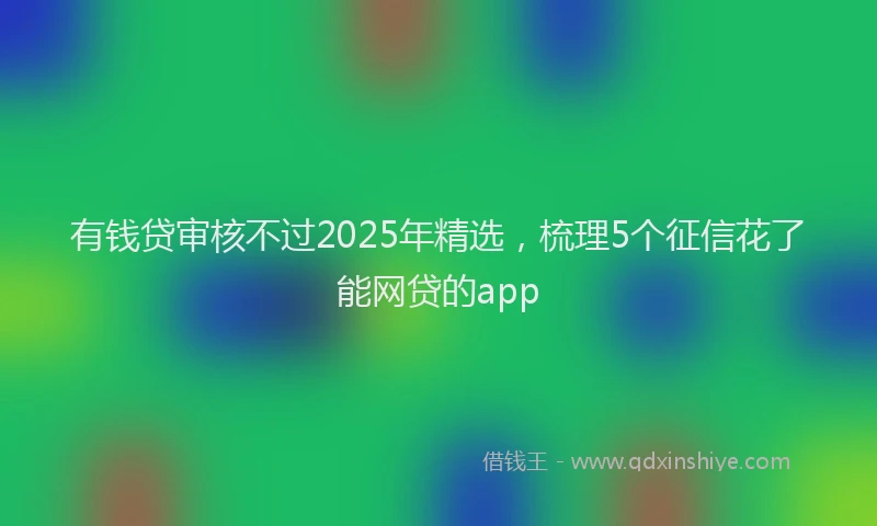 有钱贷审核不过2025年精选，梳理5个征信花了能网贷的app