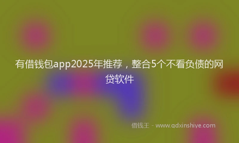 有借钱包app2025年推荐，整合5个不看负债的网贷软件