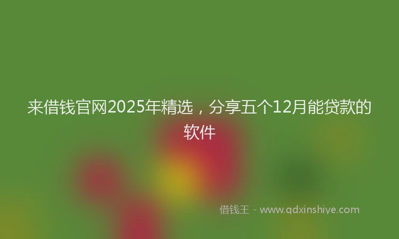 来借钱官网2025年精选，分享五个12月能贷款的软件