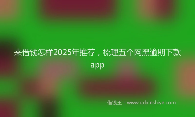 来借钱怎样2025年推荐，梳理五个网黑逾期下款app