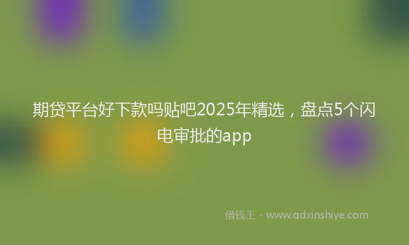 期贷平台好下款吗贴吧2025年精选，盘点5个闪电审批的app