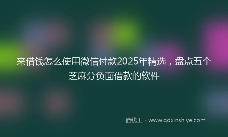 来借钱怎么使用微信付款2025年精选，盘点五个芝麻分负面借款的软件