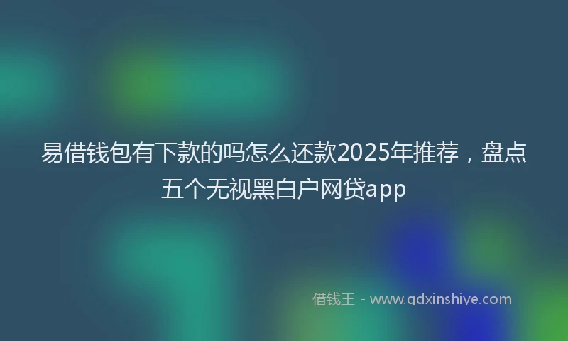 易借钱包有下款的吗怎么还款2025年推荐，盘点五个无视黑白户网贷app