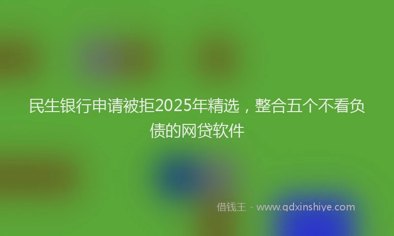 民生银行申请被拒2025年精选，整合五个不看负债的网贷软件