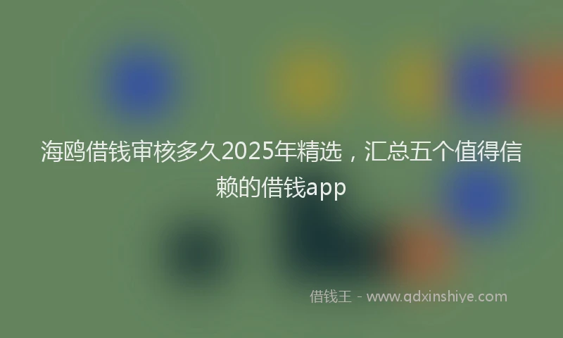 海鸥借钱审核多久2025年精选，汇总五个值得信赖的借钱app