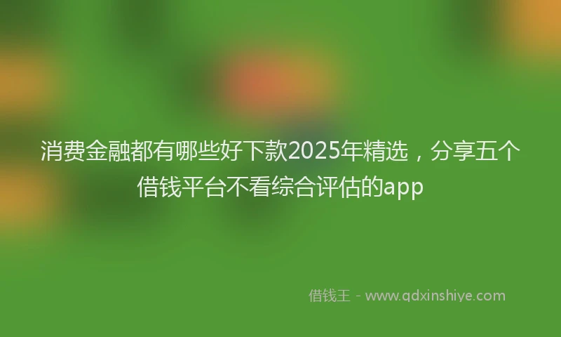 消费金融都有哪些好下款2025年精选，分享五个借钱平台不看综合评估的app