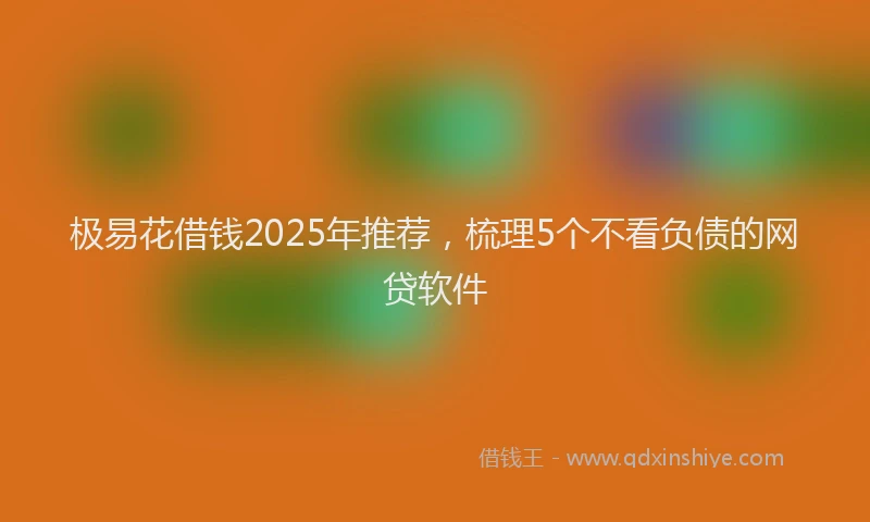 极易花借钱2025年推荐，梳理5个不看负债的网贷软件