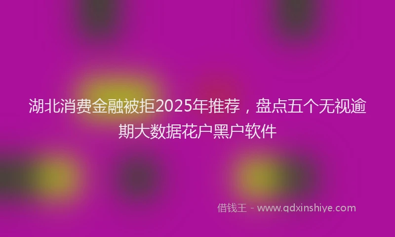 湖北消费金融被拒2025年推荐，盘点五个无视逾期大数据花户黑户软件