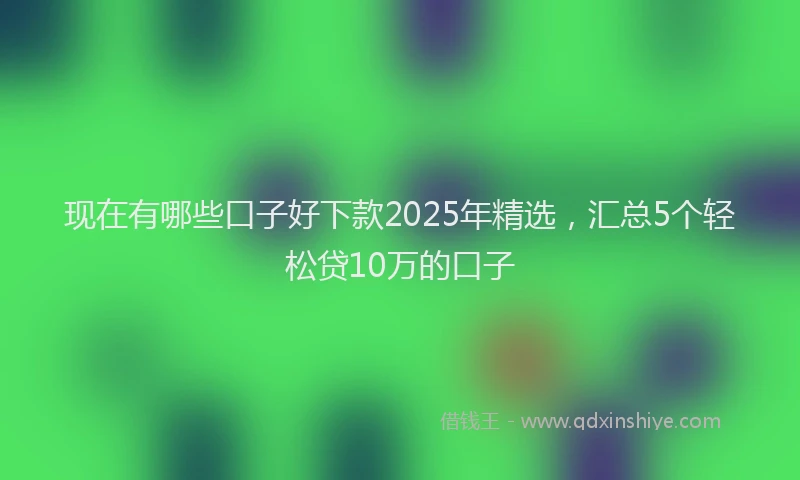 现在有哪些口子好下款2025年精选，汇总5个轻松贷10万的口子