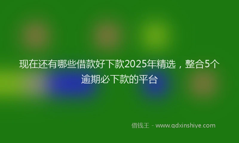 现在还有哪些借款好下款2025年精选，整合5个逾期必下款的平台