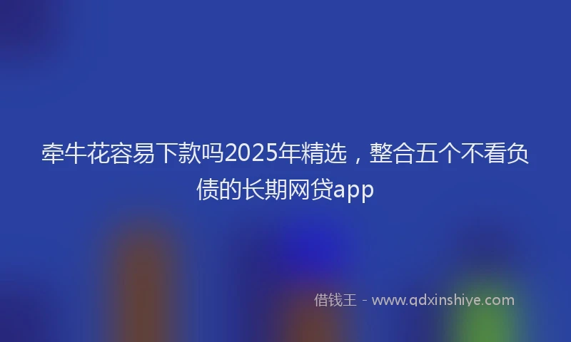 牵牛花容易下款吗2025年精选，整合五个不看负债的长期网贷app