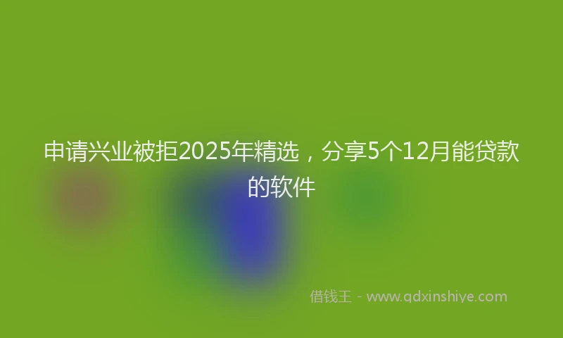 申请兴业被拒2025年精选，分享5个12月能贷款的软件