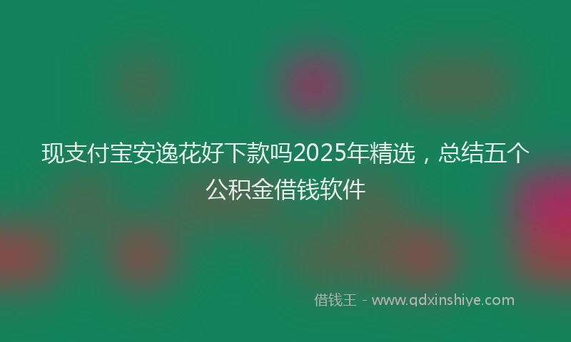 现支付宝安逸花好下款吗2025年精选，总结五个公积金借钱软件