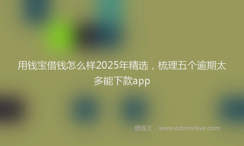 用钱宝借钱怎么样2025年精选，梳理五个逾期太多能下款app