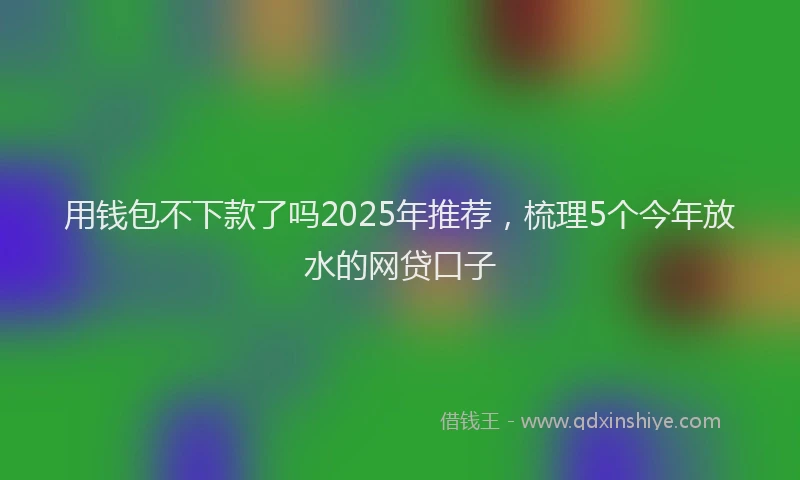 用钱包不下款了吗2025年推荐，梳理5个今年放水的网贷口子