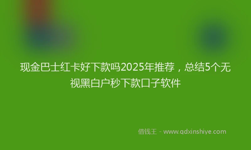 现金巴士红卡好下款吗2025年推荐，总结5个无视黑白户秒下款口子软件