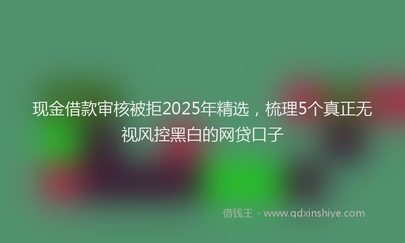 现金借款审核被拒2025年精选，梳理5个真正无视风控黑白的网贷口子
