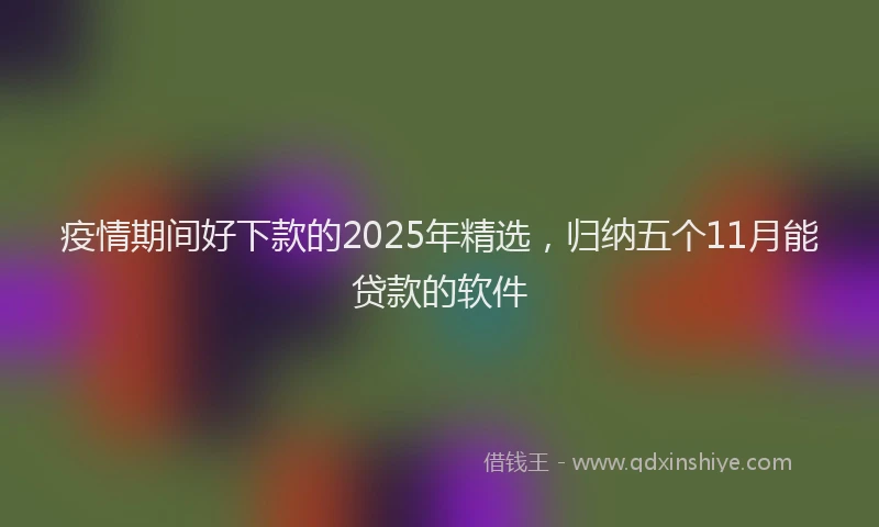 疫情期间好下款的2025年精选，归纳五个11月能贷款的软件