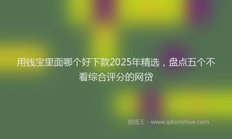 用钱宝里面哪个好下款2025年精选，盘点五个不看综合评分的网贷
