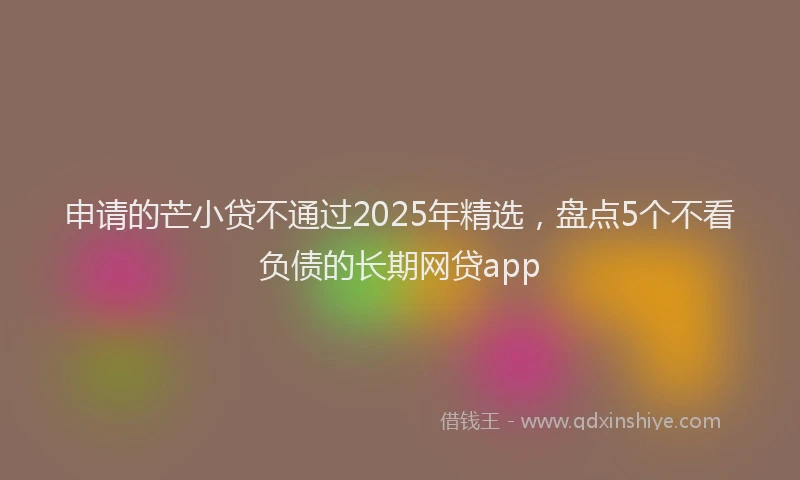 申请的芒小贷不通过2025年精选，盘点5个不看负债的长期网贷app