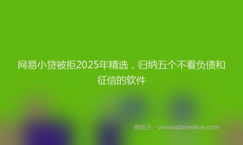 网易小贷被拒2025年精选，归纳五个不看负债和征信的软件