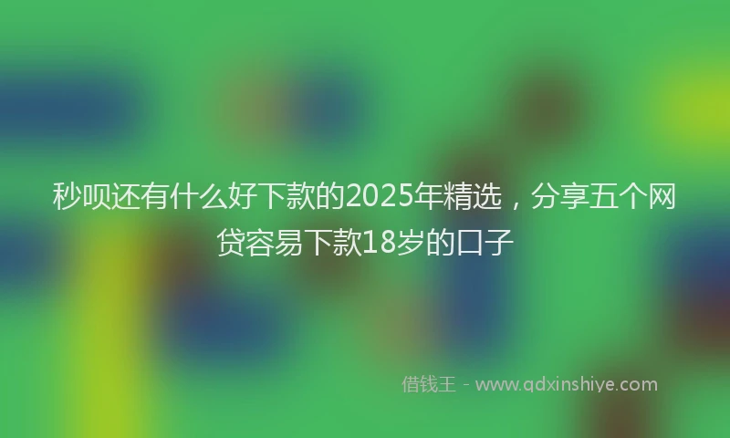 秒呗还有什么好下款的2025年精选，分享五个网贷容易下款18岁的口子