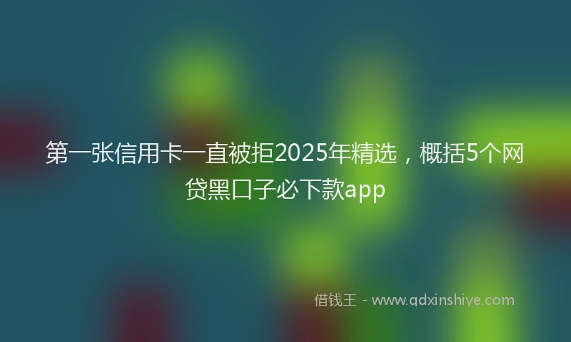 第一张信用卡一直被拒2025年精选，概括5个网贷黑口子必下款app