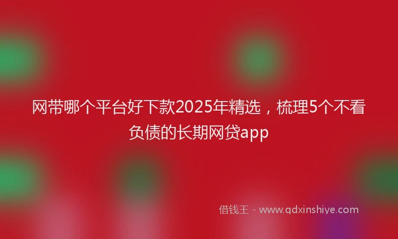 网带哪个平台好下款2025年精选，梳理5个不看负债的长期网贷app