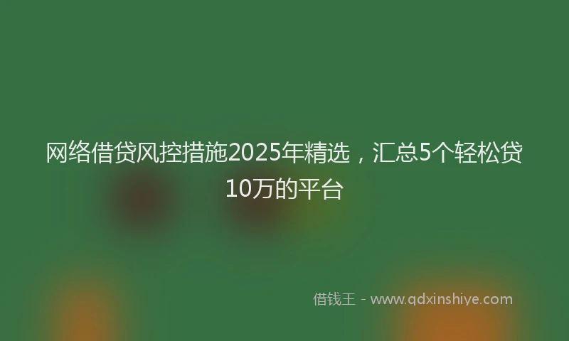 网络借贷风控措施2025年精选，汇总5个轻松贷10万的平台