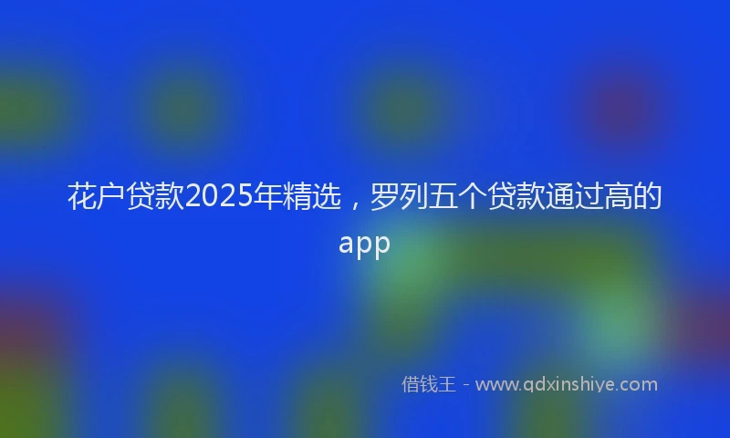 花户贷款2025年精选，罗列五个贷款通过高的app