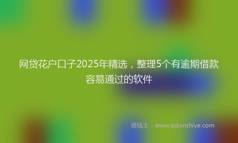 网贷花户口子2025年精选，整理5个有逾期借款容易通过的软件