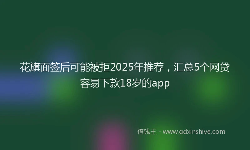 花旗面签后可能被拒2025年推荐，汇总5个网贷容易下款18岁的app