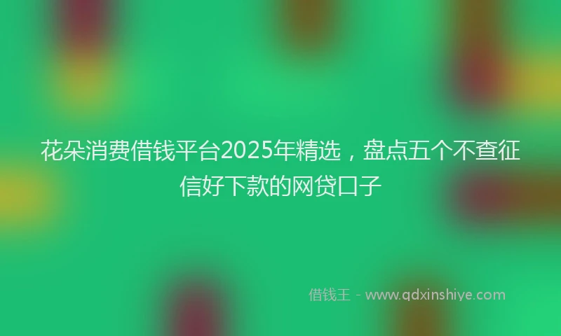 花朵消费借钱平台2025年精选，盘点五个不查征信好下款的网贷口子