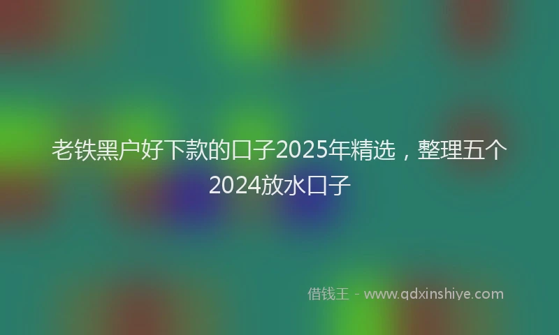 老铁黑户好下款的口子2025年精选，整理五个2024放水口子