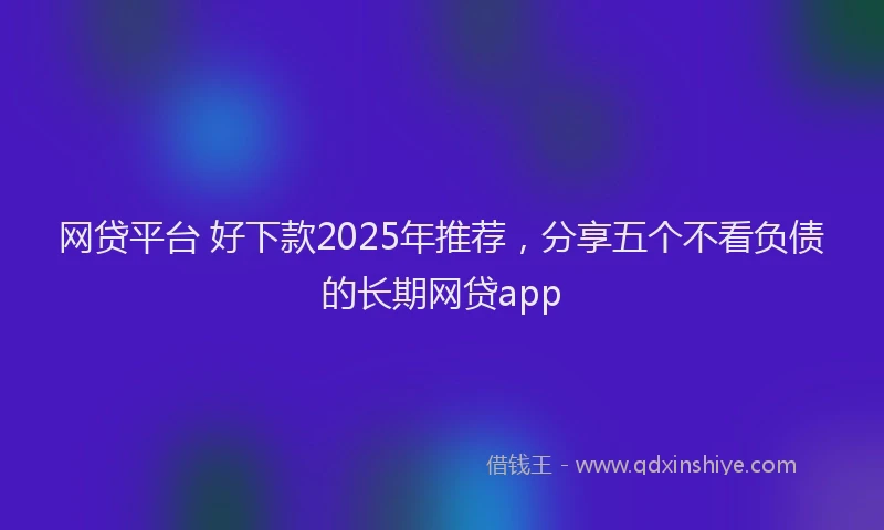 网贷平台 好下款2025年推荐，分享五个不看负债的长期网贷app