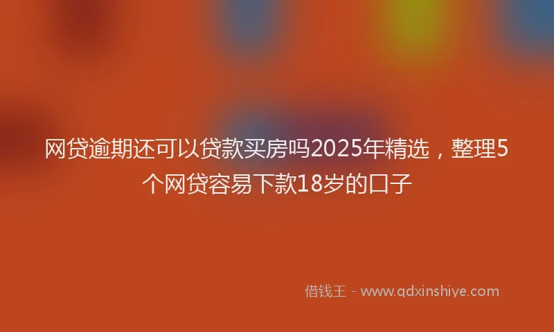 网贷逾期还可以贷款买房吗2025年精选，整理5个网贷容易下款18岁的口子