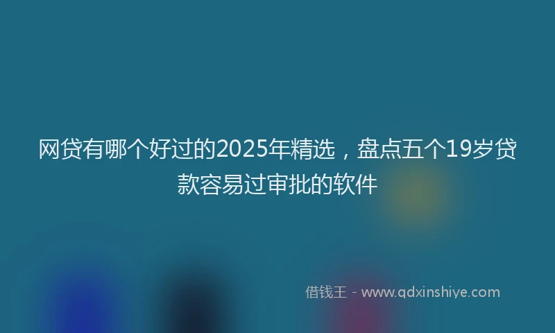 网贷有哪个好过的2025年精选，盘点五个19岁贷款容易过审批的软件