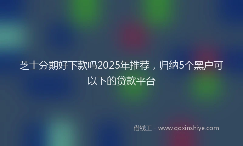 芝士分期好下款吗2025年推荐，归纳5个黑户可以下的贷款平台