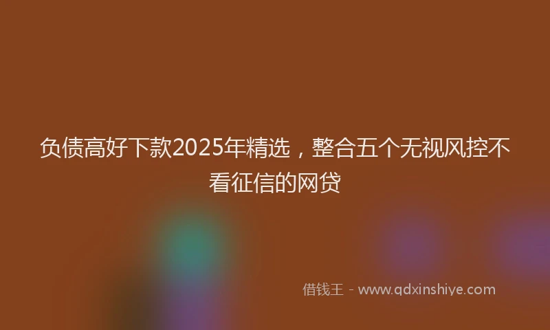 负债高好下款2025年精选，整合五个无视风控不看征信的网贷